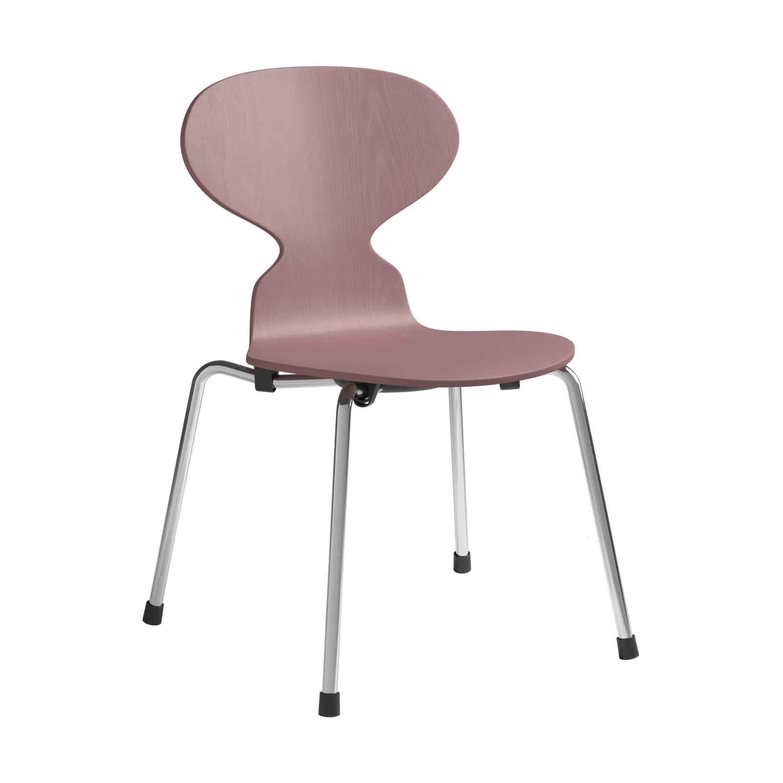 Myran barnstol, Wild rose målad ask-krom Fritz Hansen
