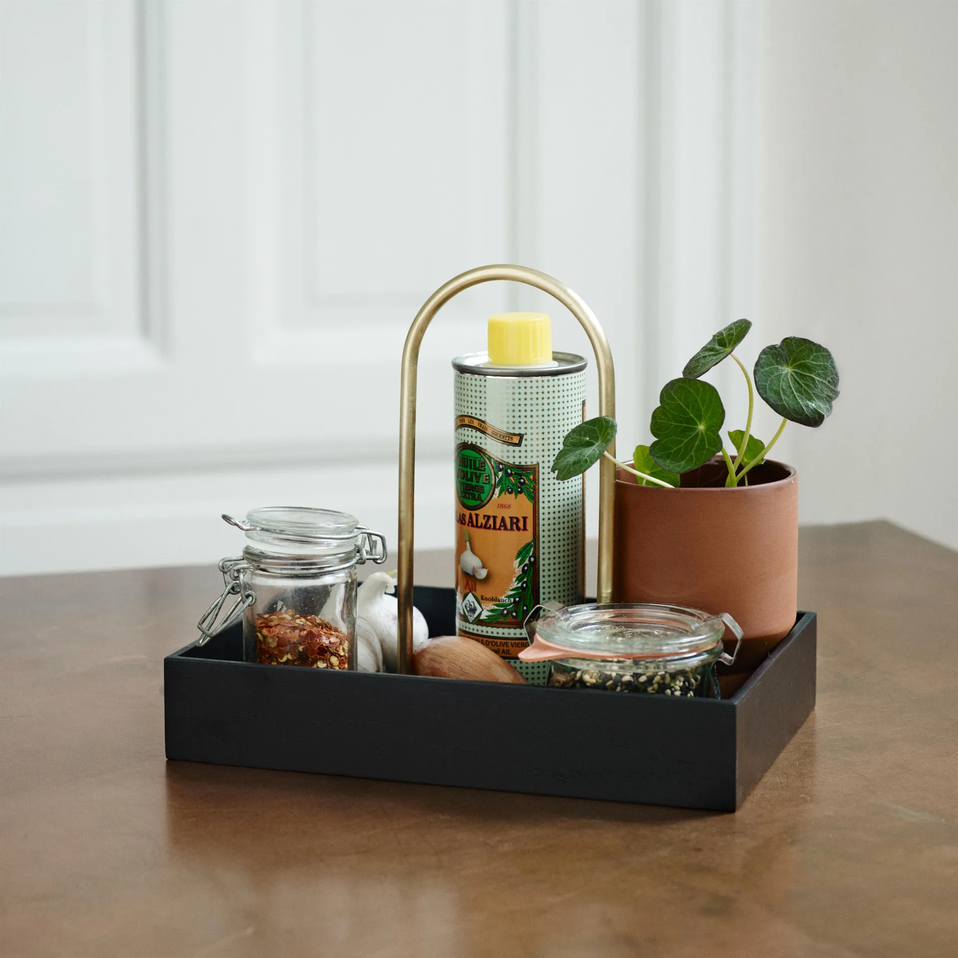 Norr box, svartlaserad ek Fritz Hansen