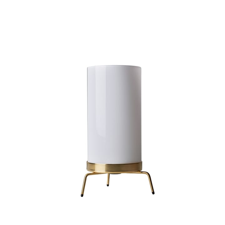 Planner bordslampa - vitt opalglas, mässingstativ - Fritz Hansen