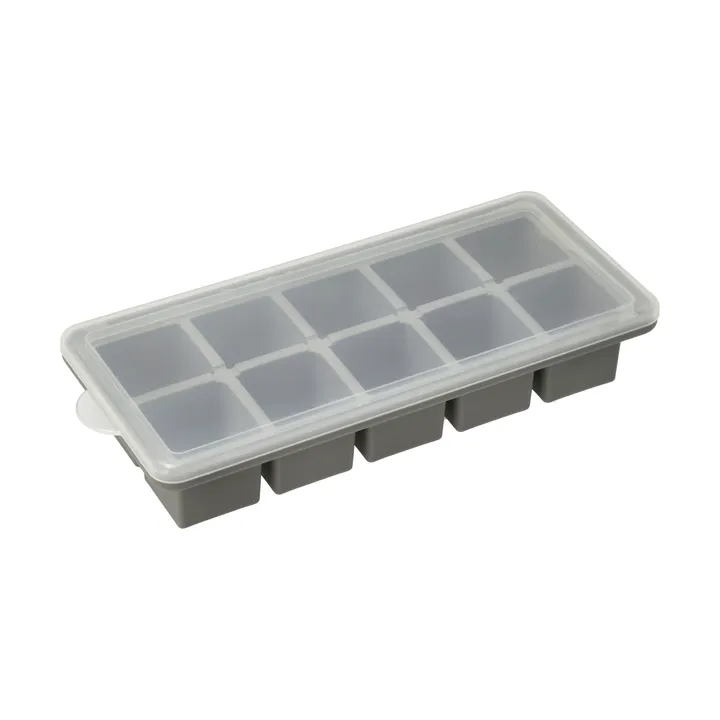 Funktion isbitslåda med lock - Grå, silikon, 21,9x9,9 cm - Funktion