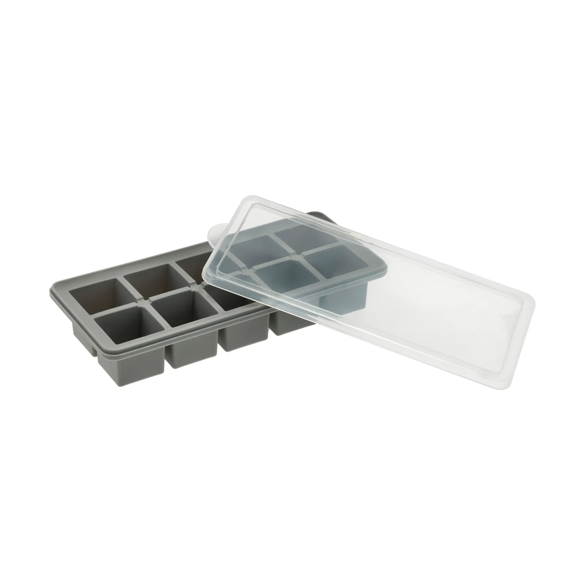 Funktion isbitslåda med lock, Grå, silikon, 21,9x9,9 cm Funktion