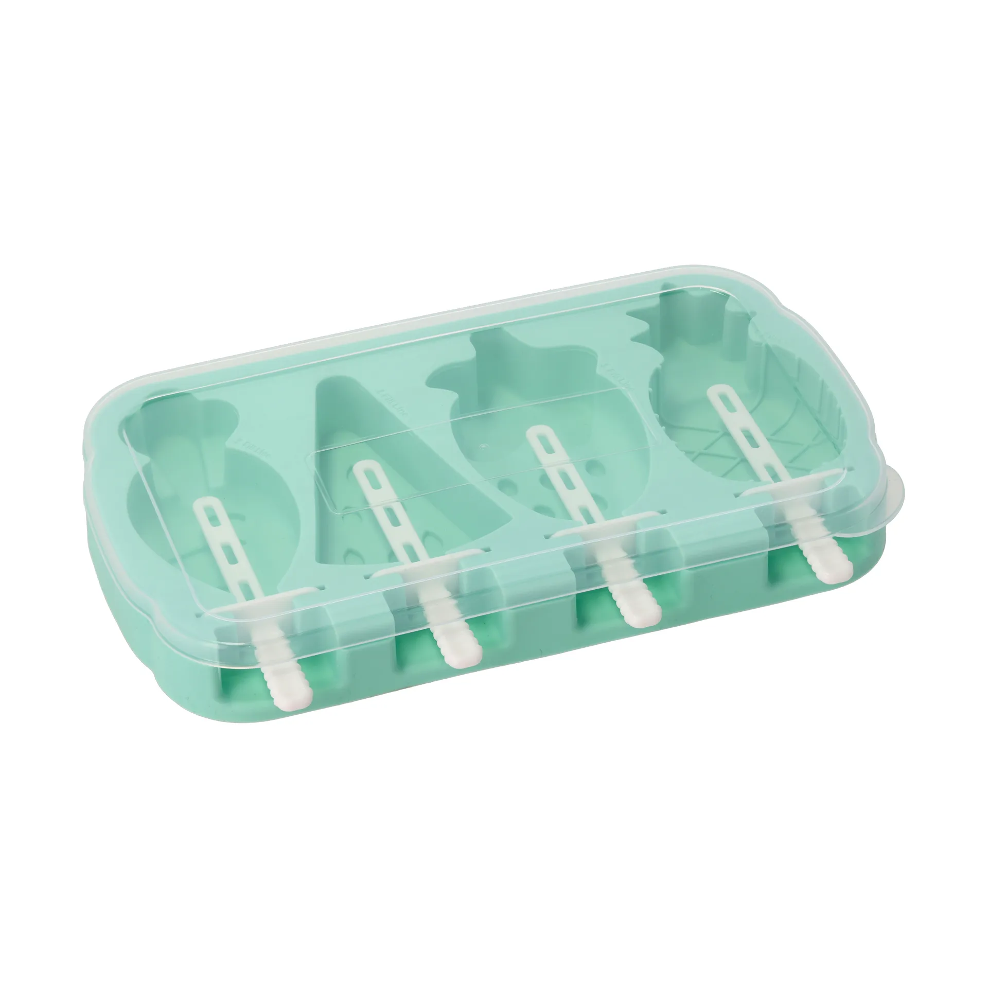 Funktion isglassform, Blå-turkos, silikon, 4 st Funktion