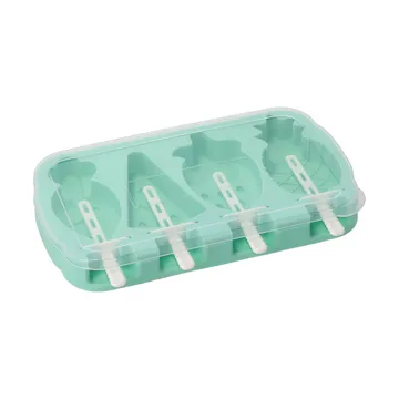 Funktion isglassform - Blå-turkos, silikon, 4 st - Funktion