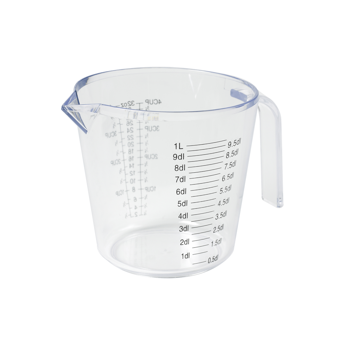 Funktion måttkanna 1 L Transparent | Skandinavisk Design | Måttsatser | Transparent