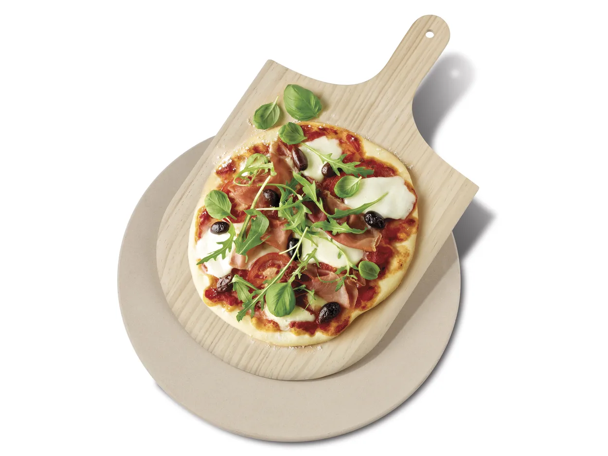 Funktion pizzabaksten & spade Ø37,5 cm Spade | Skandinavisk Design | Pizzaspadar | Vit