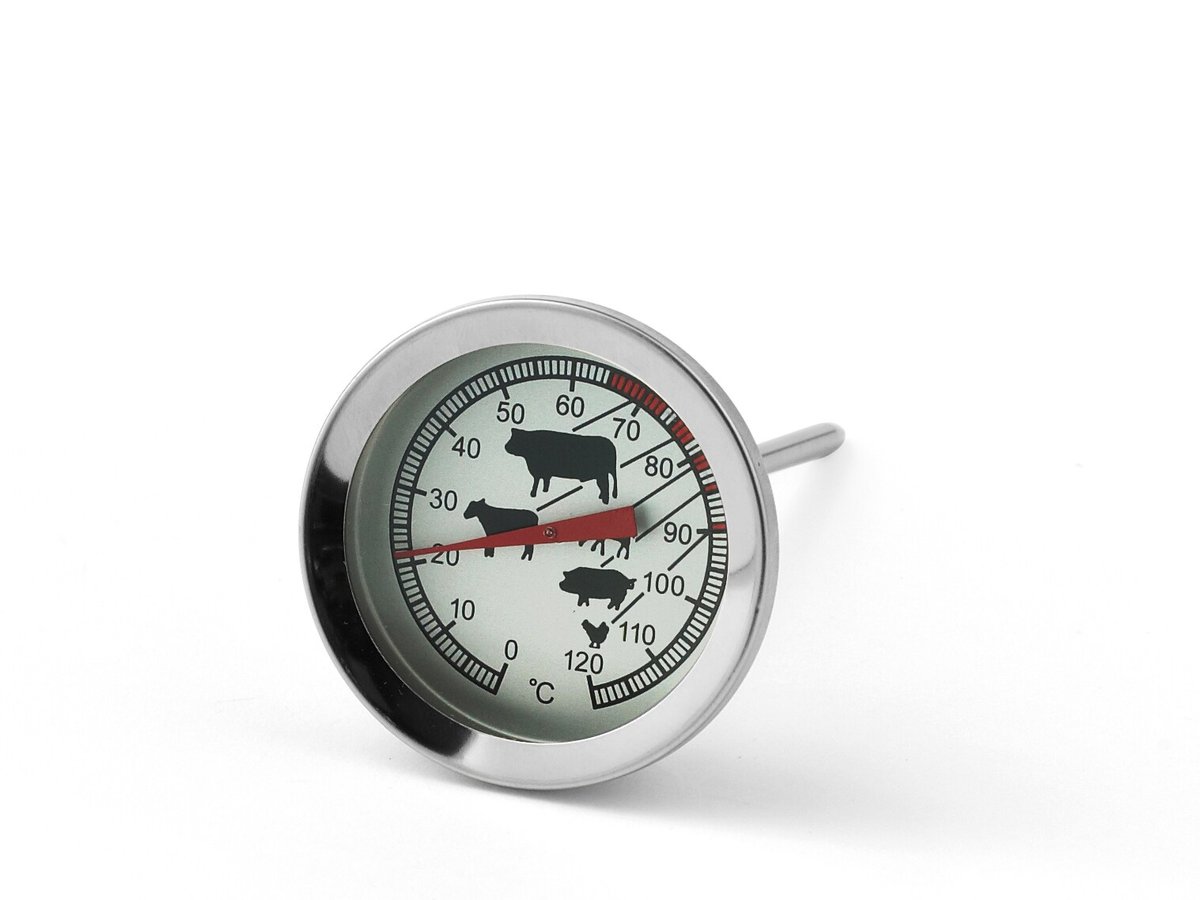 Funktion stektermometer Stål | Skandinavisk Design | Termometrar & Timers | Silverfärgad