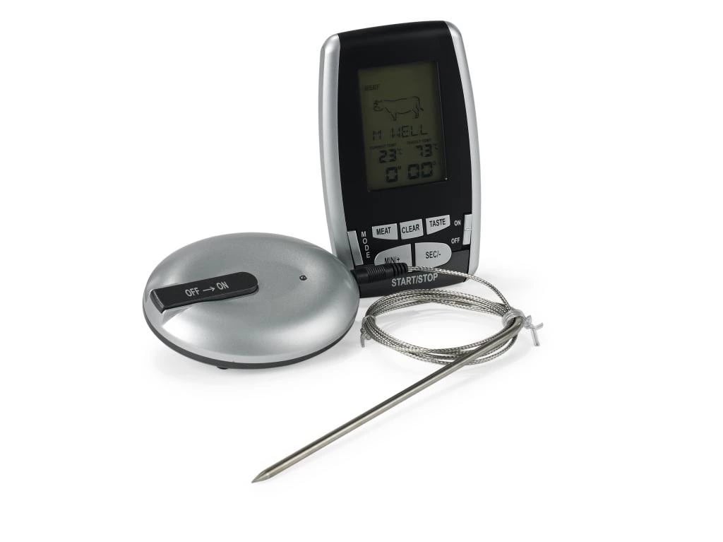 Funktion trådlös stektermometer Grå-svart | Skandinavisk Design | Termometrar & Timers | Silverfärgad