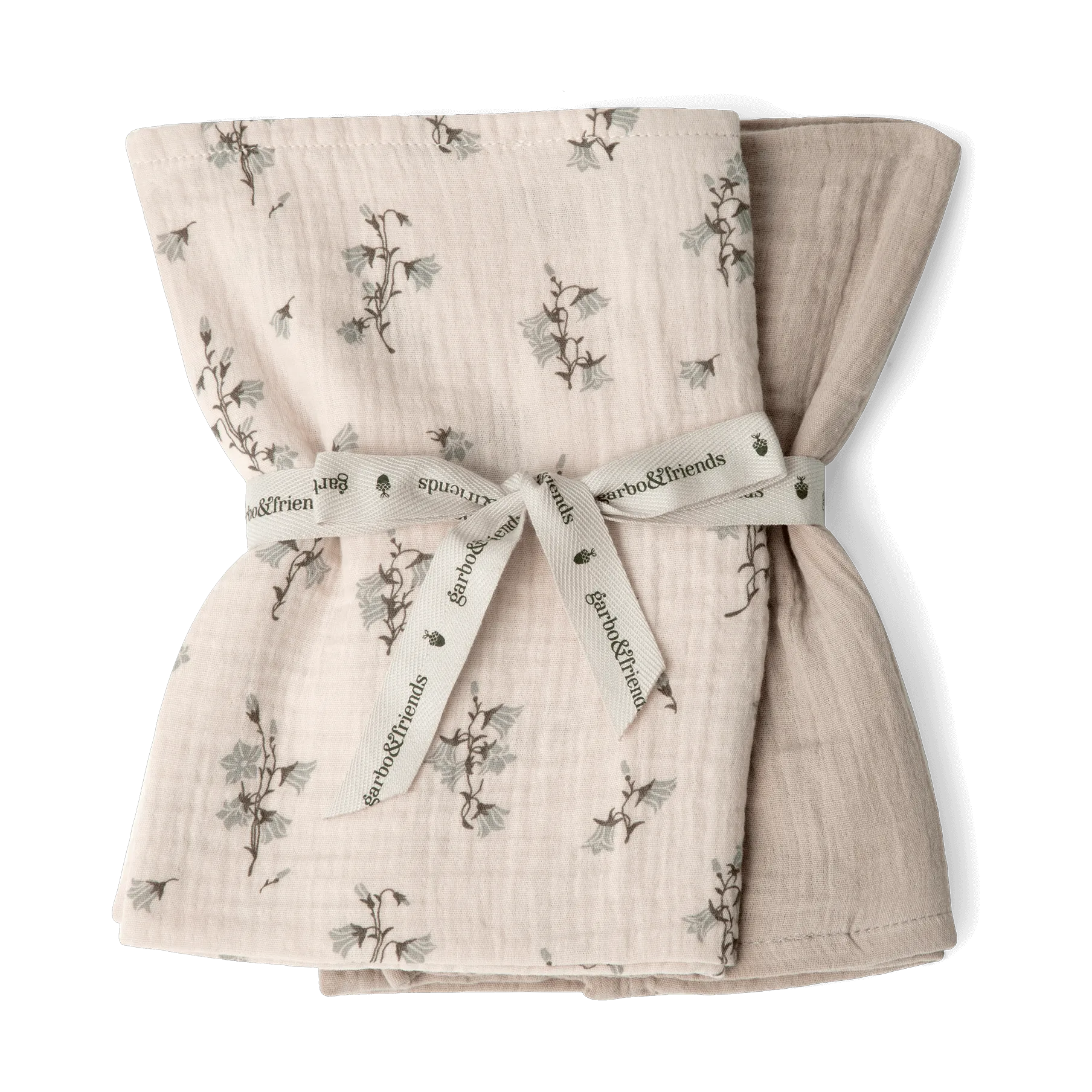 Bluebell Muslin filt liten 2 delar, 60x60 cm Garbo&Friends