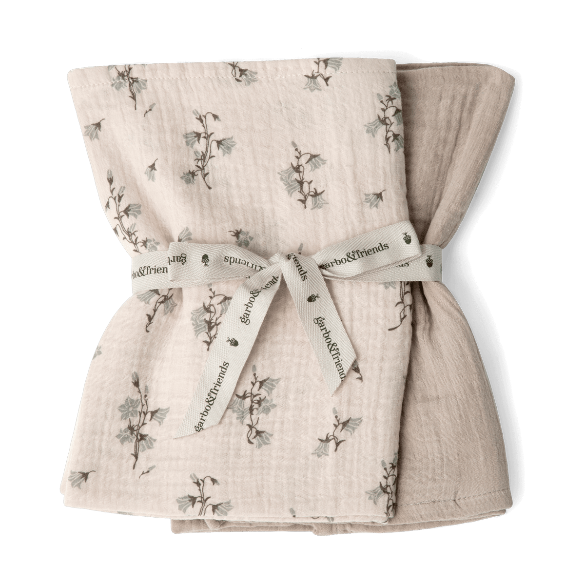 Garbo&Friends Bluebell Muslin filt liten 2 delar 60x60 cm