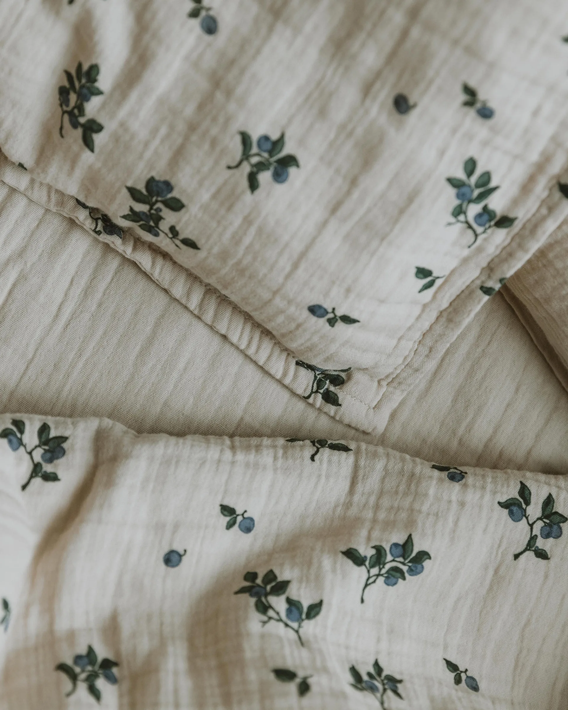 Blueberry Muslin bäddset baby, 70x80 cm/28x35 cm Garbo&Friends