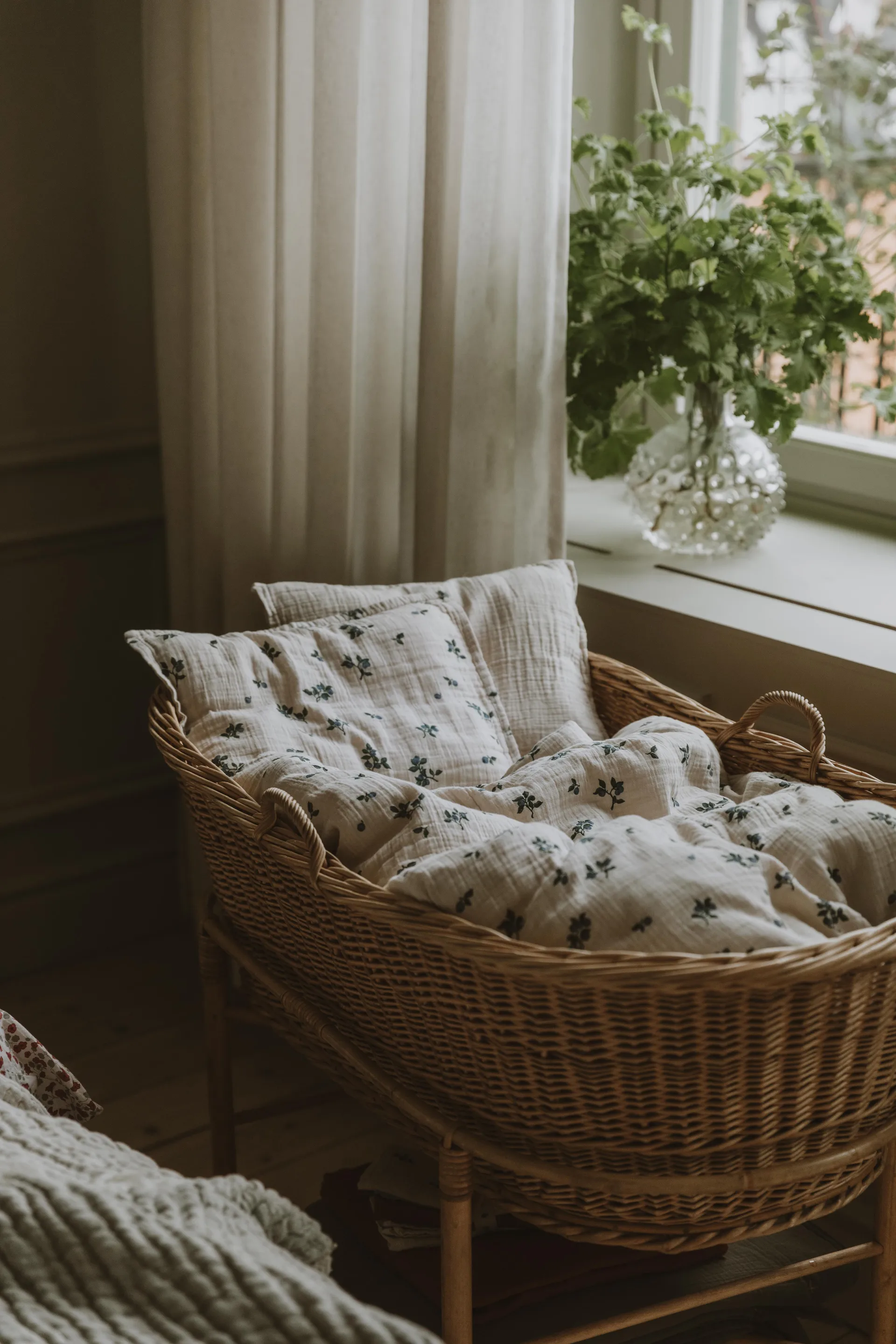 Blueberry Muslin bäddset baby, 70x80 cm/28x35 cm Garbo&Friends