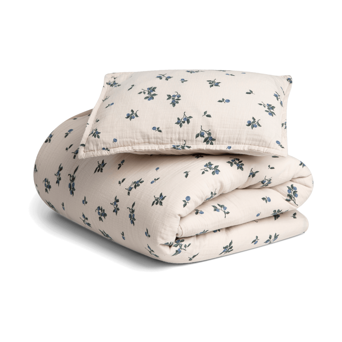 Garbo&Friends Blueberry Muslin bäddset junior 100x130 cm/35x55 cm