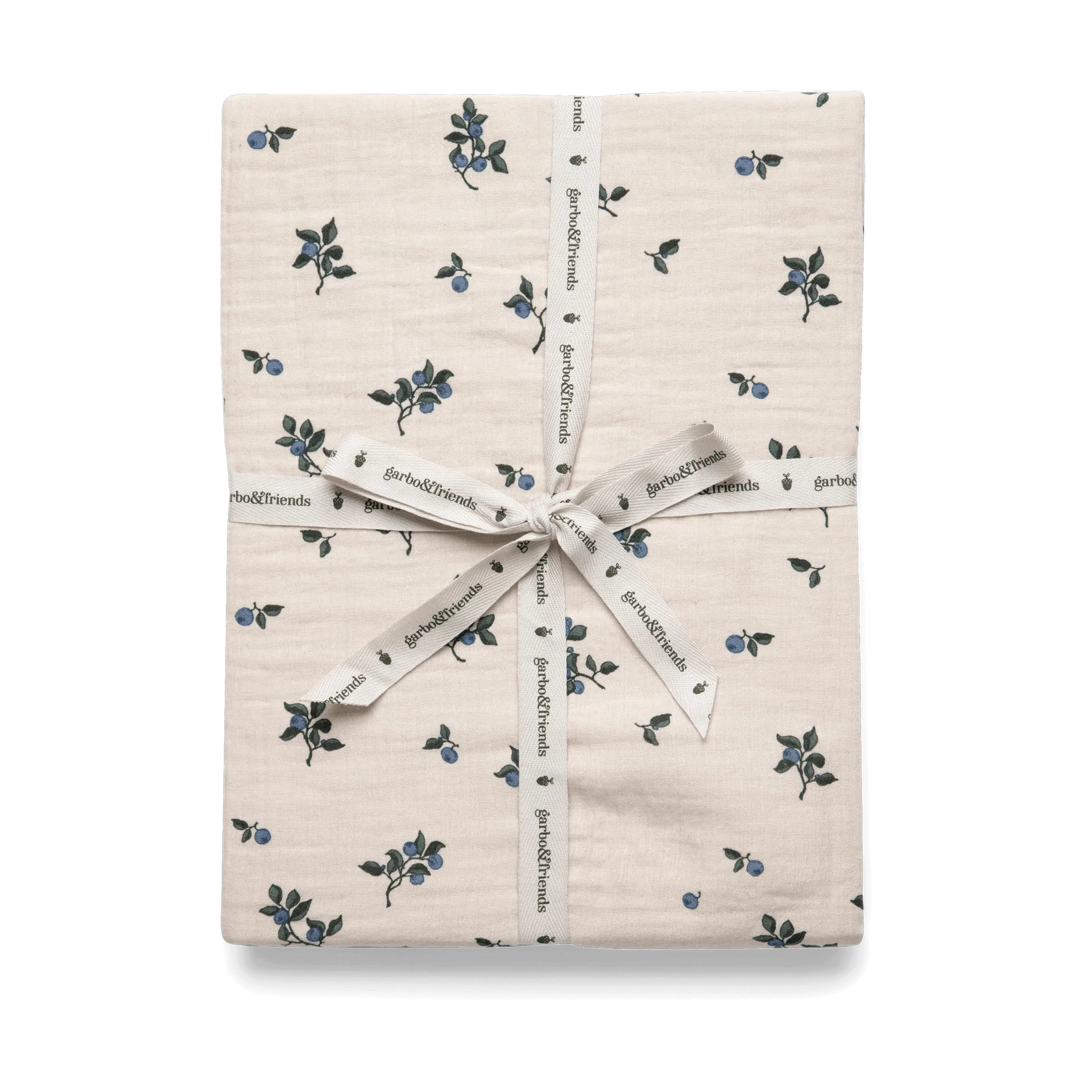 Blueberry Muslin dra-på-lakan, 180x200x30 cm Garbo&Friends