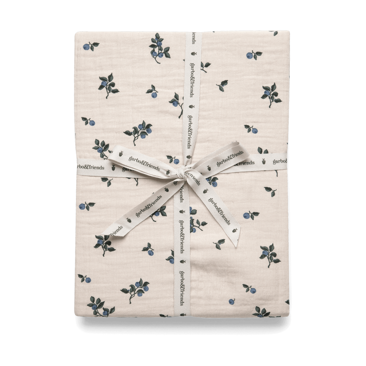 Garbo&Friends Blueberry Muslin dra-på-lakan 60x120x20 cm