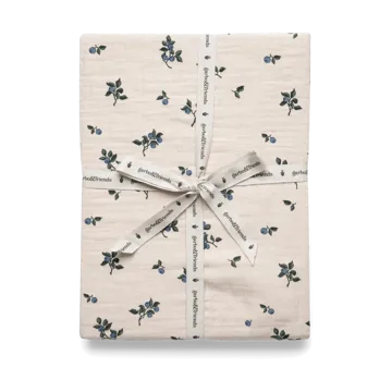 Blueberry Muslin dra-på-lakan - 70x140x20 cm - Garbo&Friends
