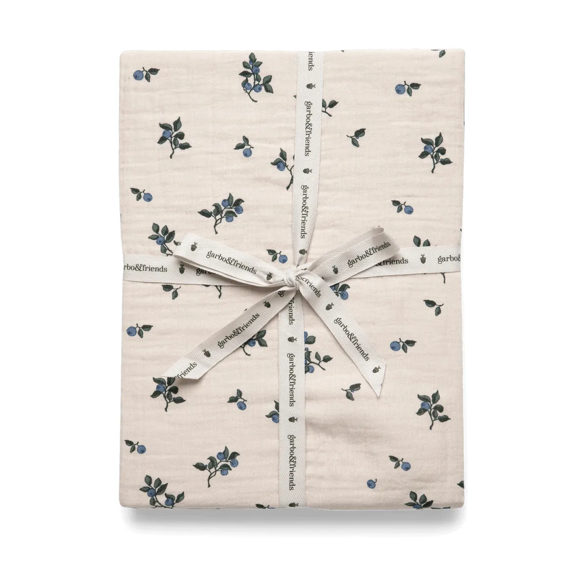 Garbo&Friends Blueberry Muslin dra-på-lakan 70x140x20 cm