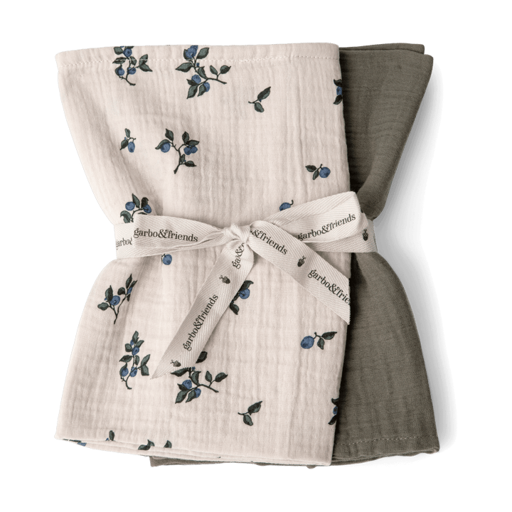 Blueberry Muslin filt liten 2 delar - 60x60 cm - Garbo&Friends