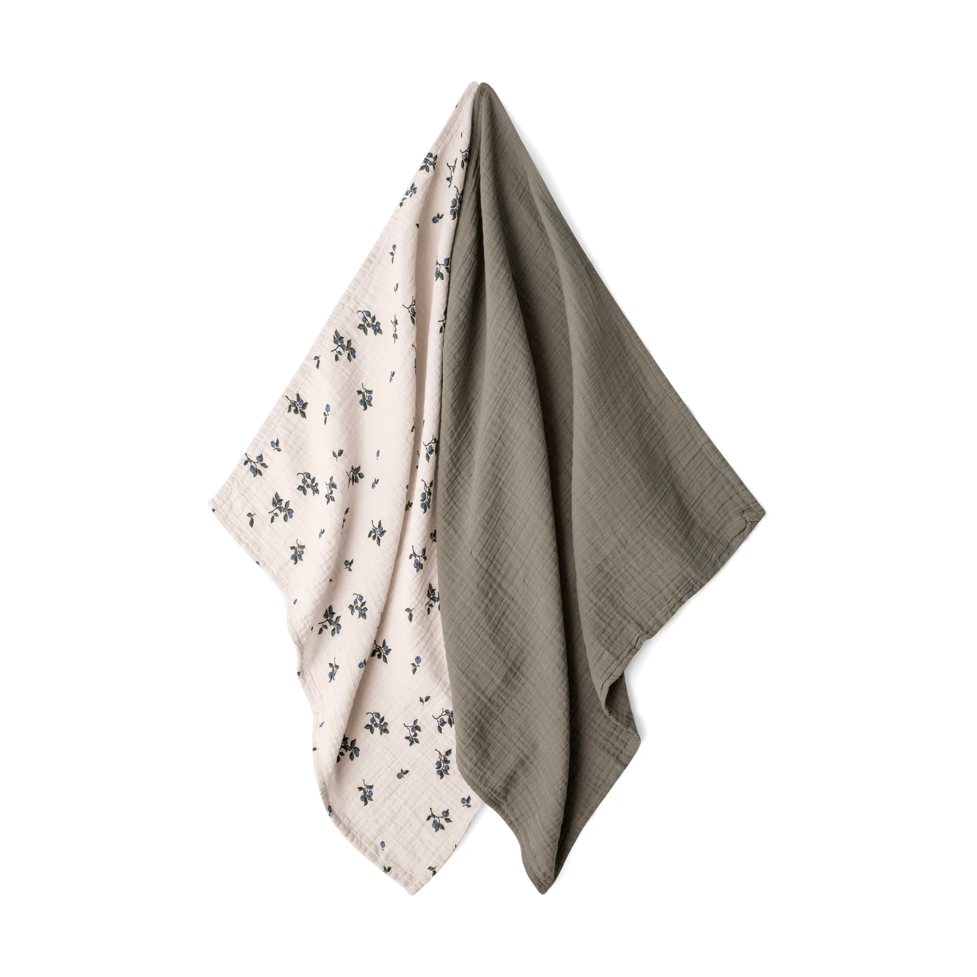 Blueberry Muslin filt liten 2 delar, 60x60 cm Garbo&Friends