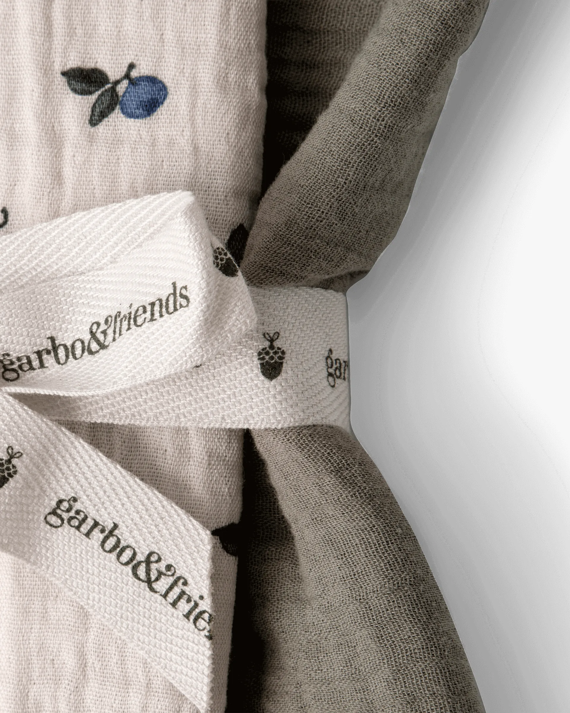 Blueberry Muslin filt liten 2 delar, 60x60 cm Garbo&Friends