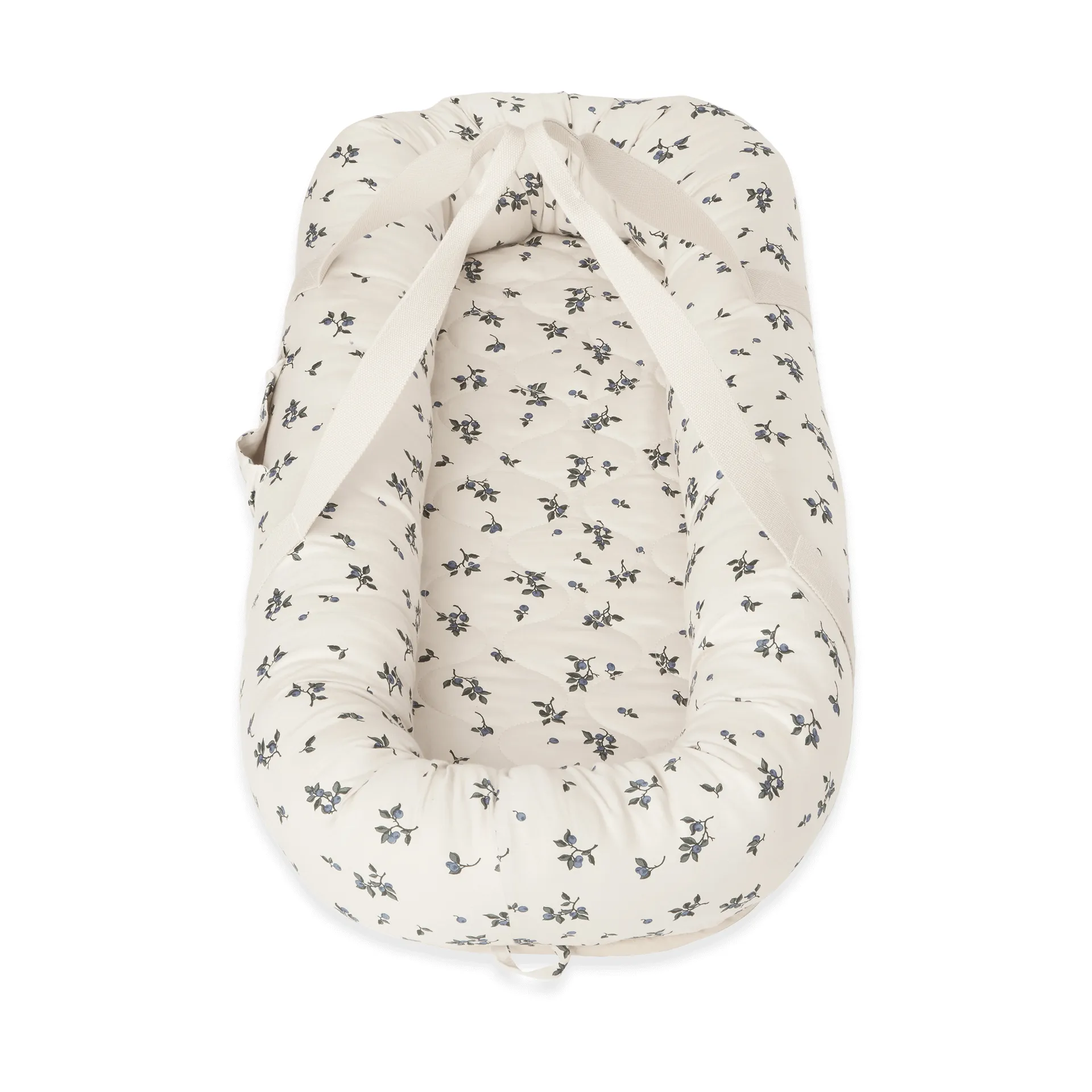 Blueberry satin quiltad babynest, 43x87x16 cm Garbo&Friends