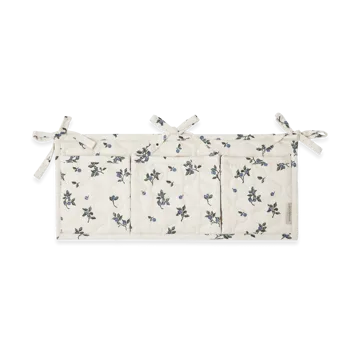 Blueberry satin quiltad sängficka - 18x43 cm - Garbo&Friends