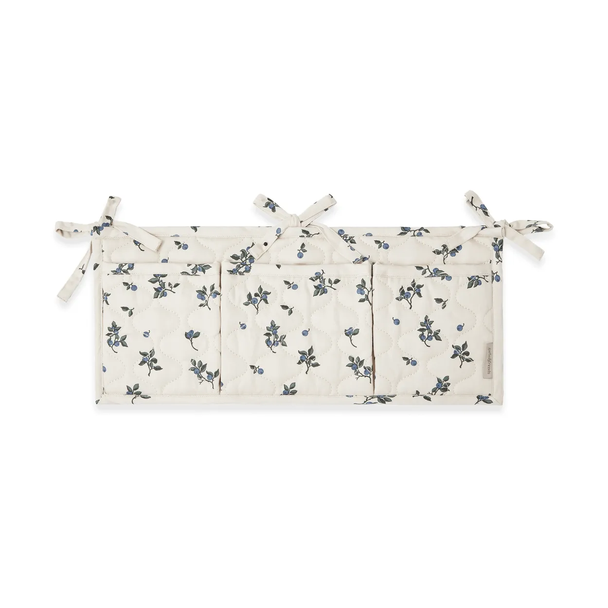 Garbo&Friends Blueberry satin quiltad sängficka 18x43 cm