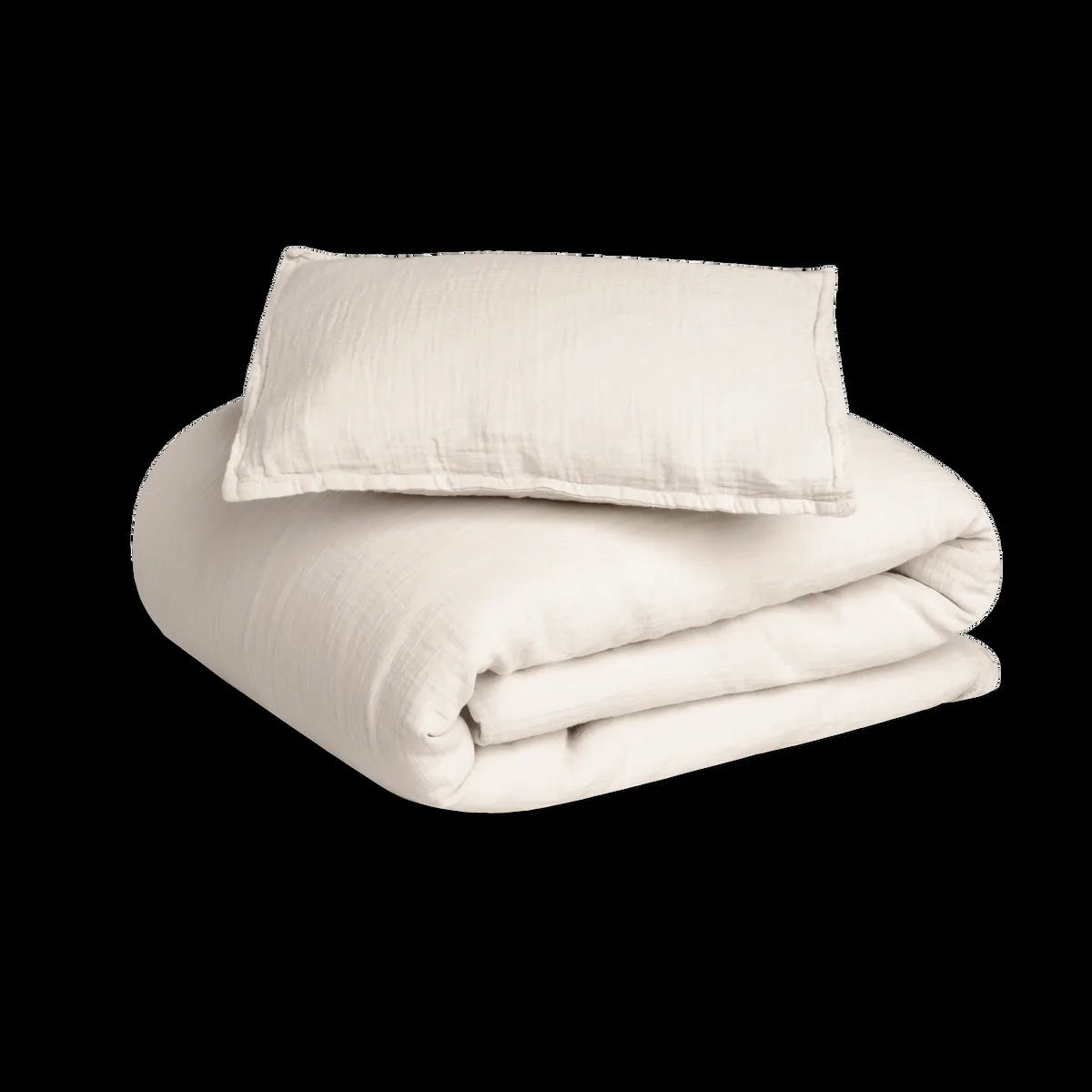 Garbo&Friends Eggshell Muslin bäddset baby 70x80 cm/28x35 cm