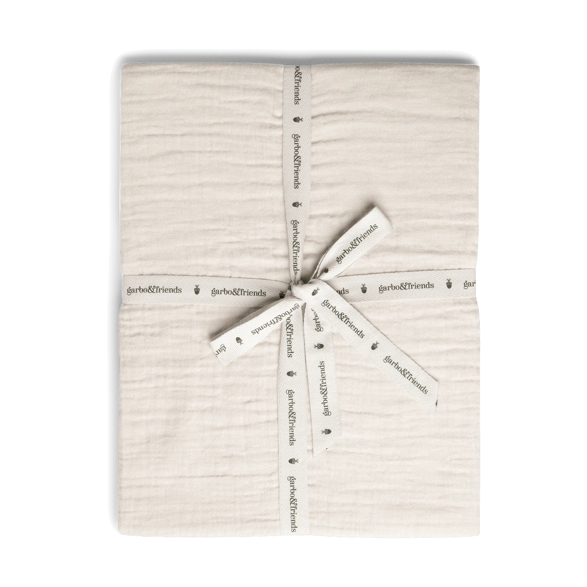 Eggshell Muslin dra-på-lakan, 70x140x20 cm Garbo&Friends