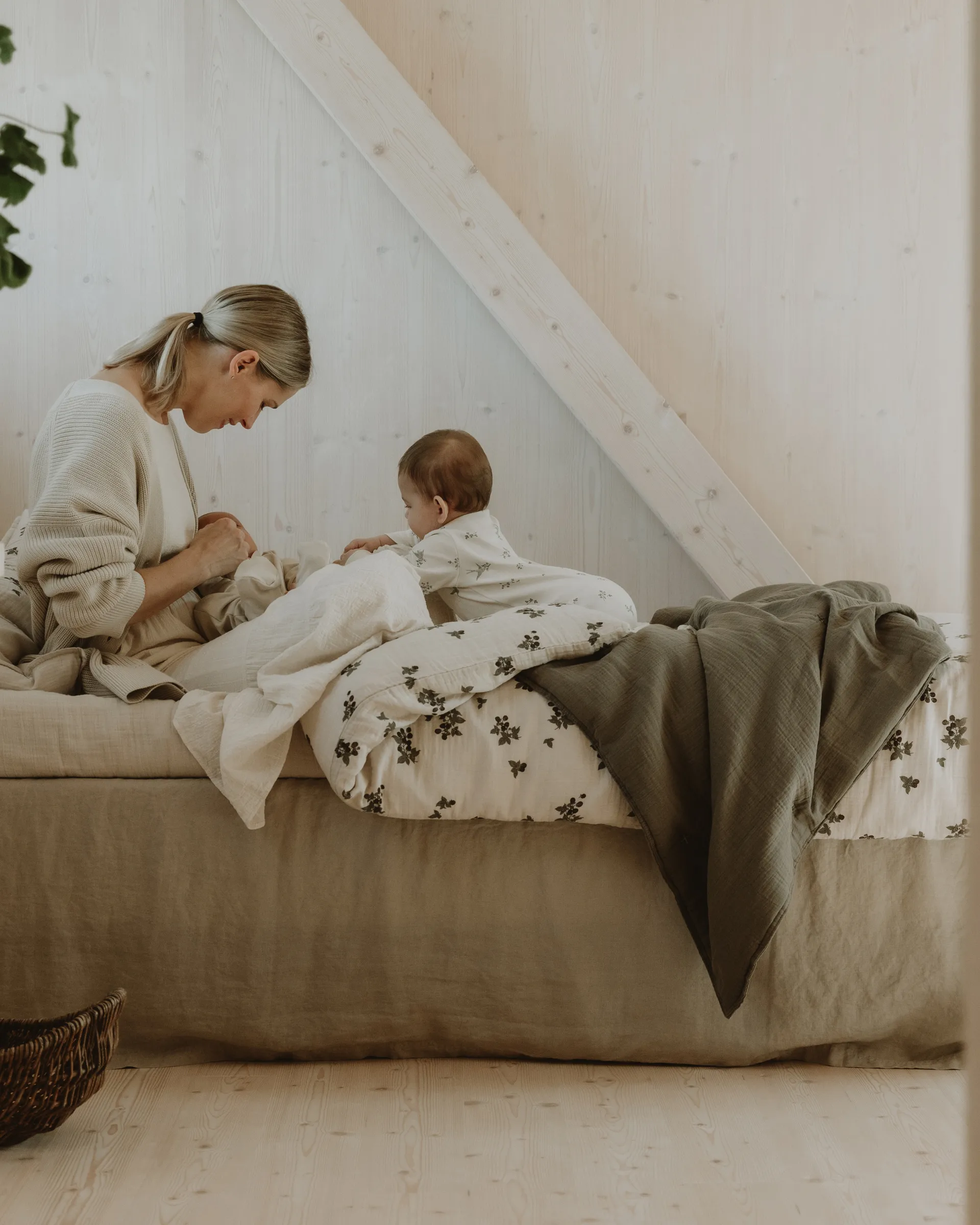 Geranium Muslin vadderad filt, 100x140 cm Garbo&Friends