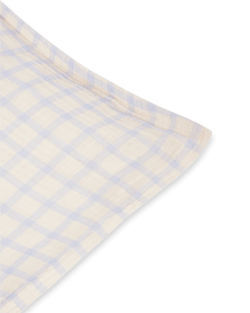 Gingham Sky Blue Muslin örngott - 50x90 cm - Garbo&Friends