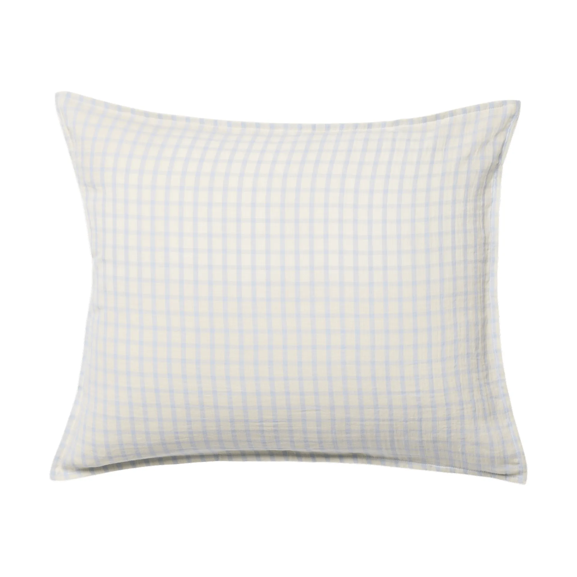 Gingham Sky Blue Muslin örngott, Sky 50x60 cm Garbo&Friends