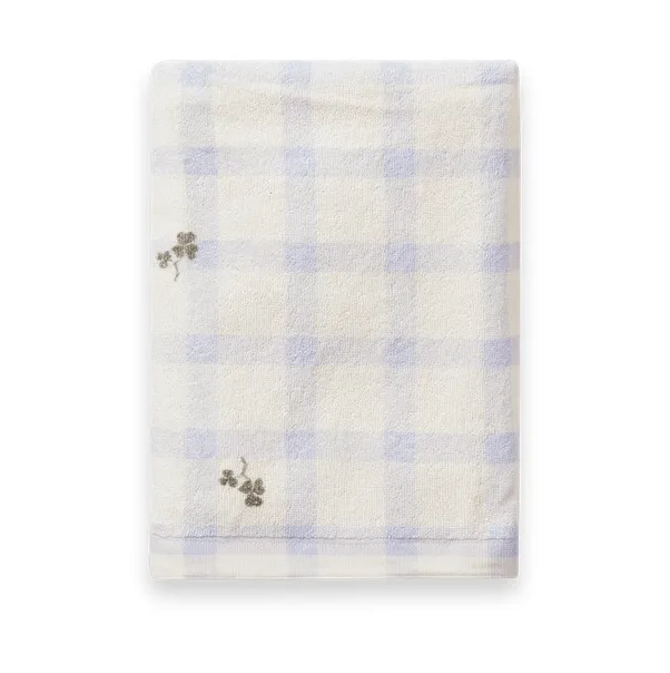 Garbo&Friends Gingham Sorrel Blue Terry badhandduk 70x140 cm