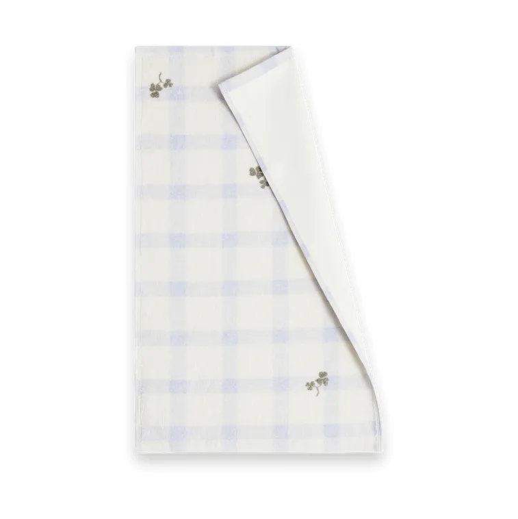 Gingham Sorrel Blue Terry gästhandduk 2-pack, 30x50 cm Garbo&Friends