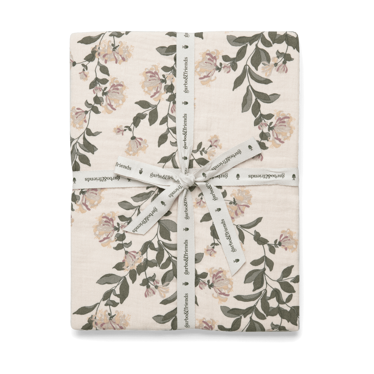 Garbo&Friends Honeysuckle Muslin dra-på-lakan 60x120x20 cm