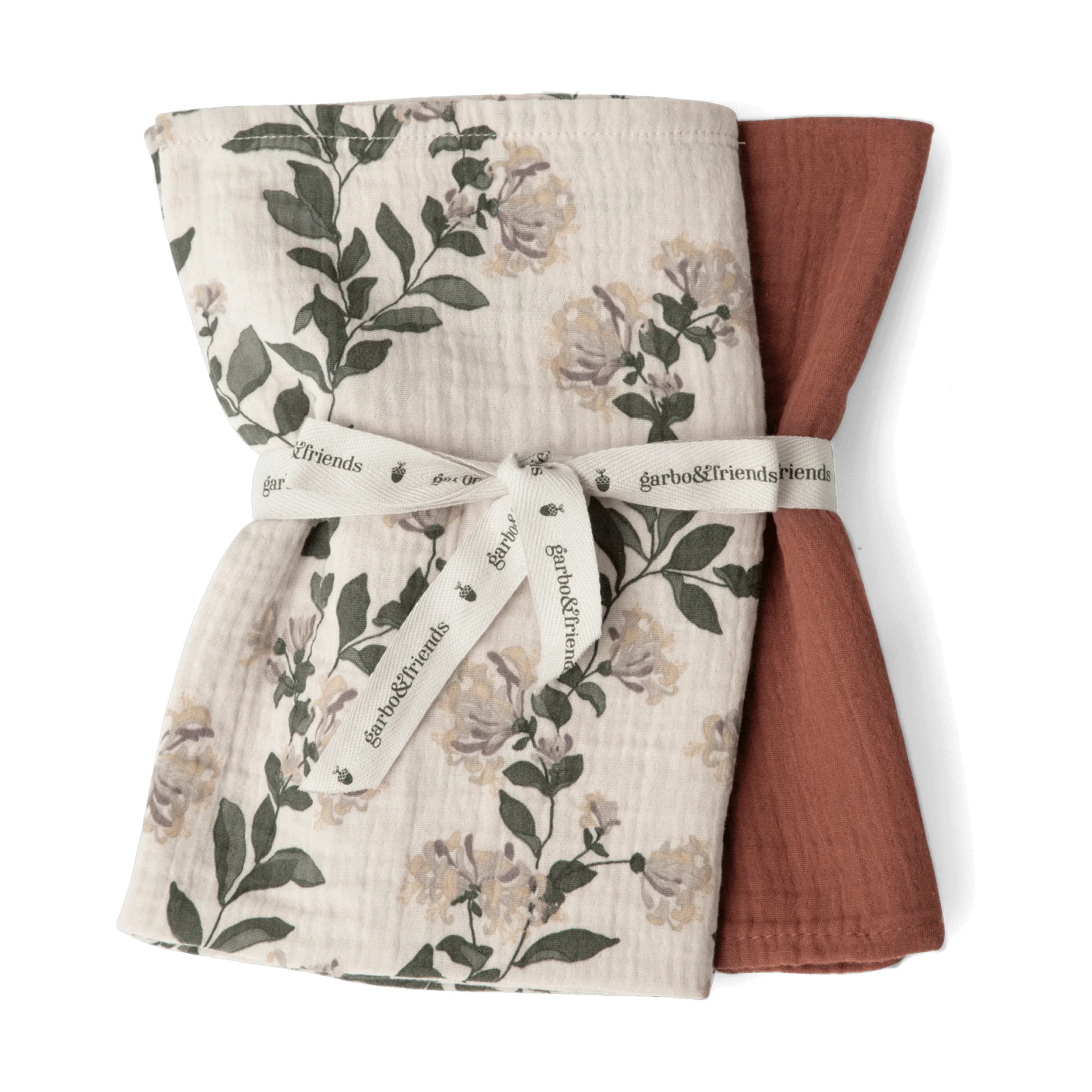 Honeysuckle Muslin filt liten 2 delar, 60x60 cm Garbo&Friends