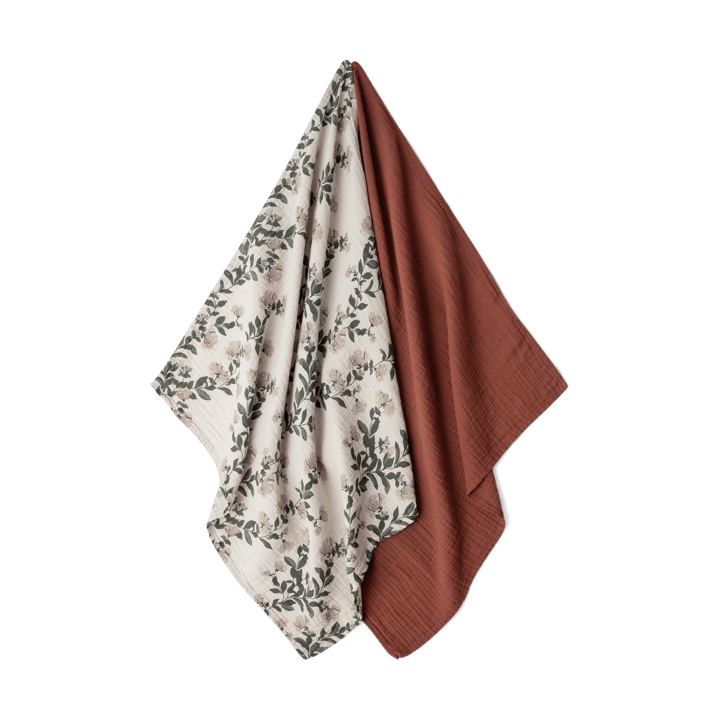 Honeysuckle Muslin filt liten 2 delar - 60x60 cm - Garbo&Friends