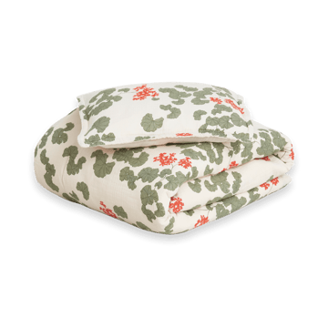 Pelargonium Muslin bäddset baby - 70x80 cm/28x35 cm - Garbo&Friends