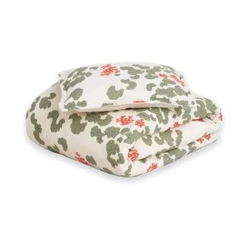 Pelargonium Muslin bäddset junior - 100x130 cm/35x55 cm - Garbo&Friends