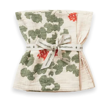 Pelargonium Muslin filt liten 2 delar - 60x60 cm - Garbo&Friends