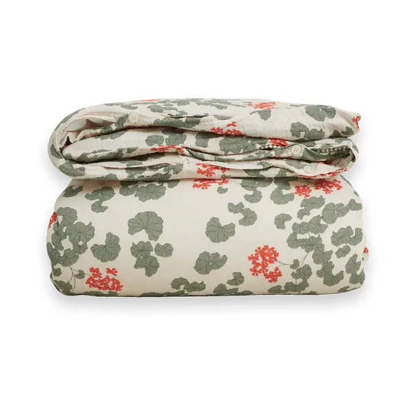 Pelargonium Muslin påslakan dubbel, 220x240 cm Garbo&Friends