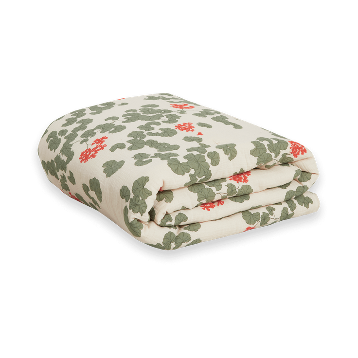 Garbo&Friends Pelargonium Muslin vadderad filt 100x140 cm