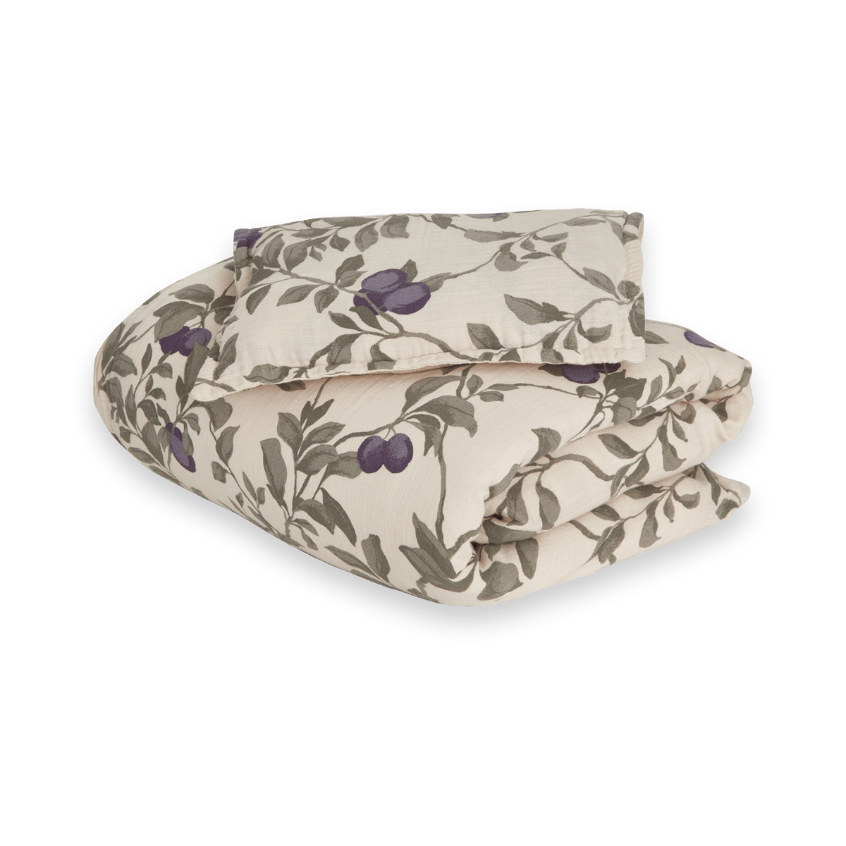 Garbo&Friends Plum Muslin bäddset junior 100x140 cm/40x60 cm