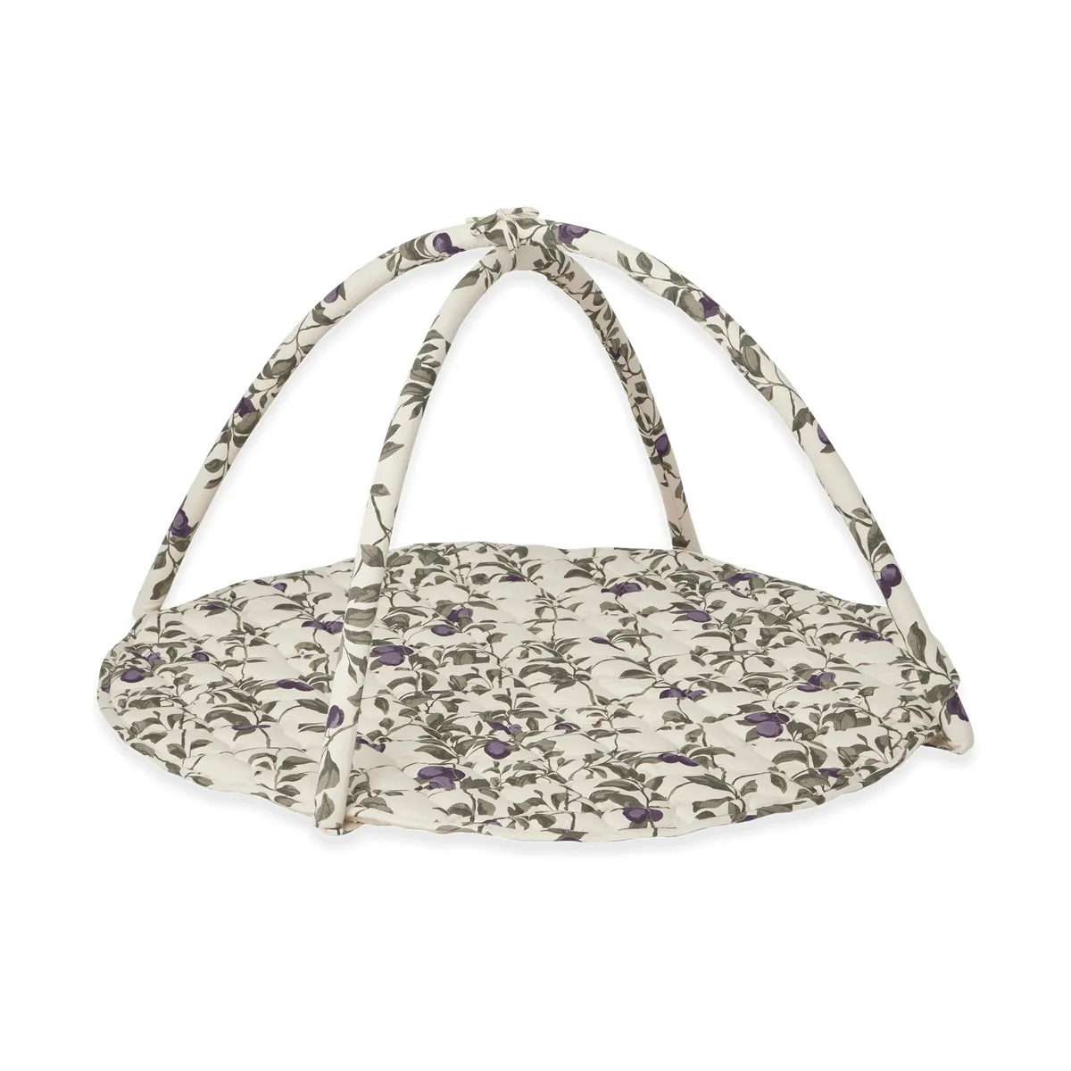 Garbo&Friends Plum satin quiltad babygym Ø90 cm