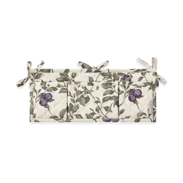 Plum satin quiltad sängficka - 43x18cm - Garbo&Friends