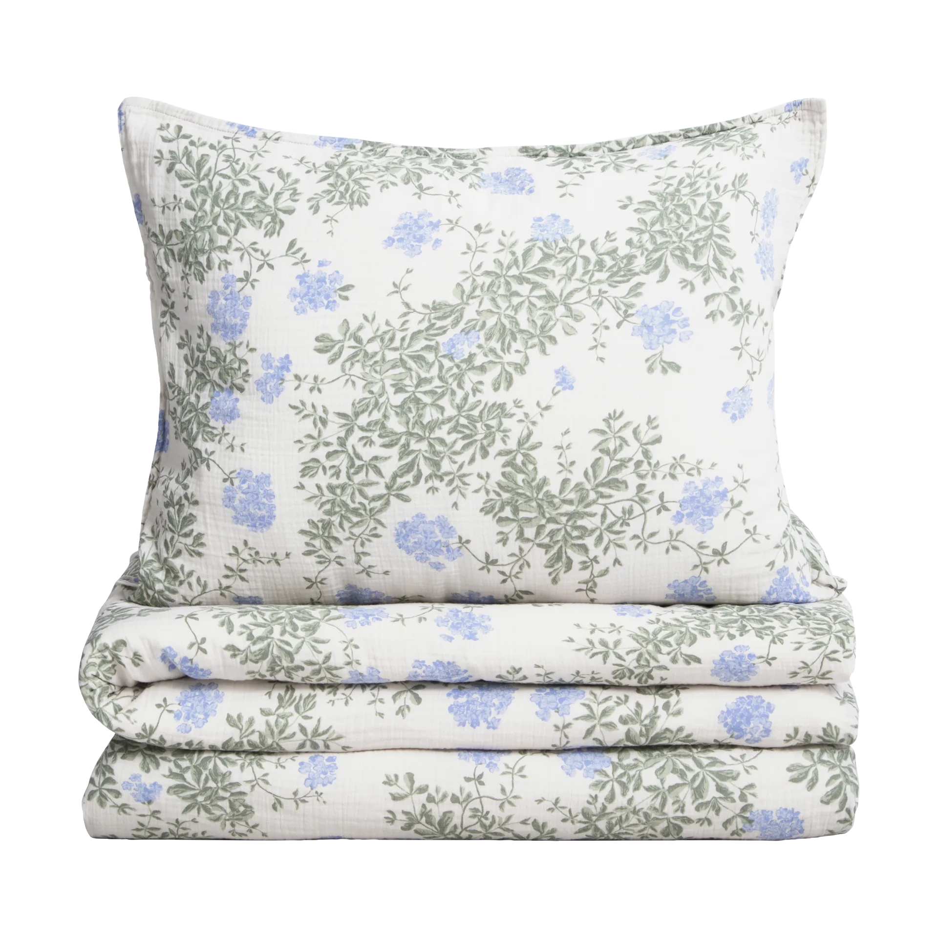 Plumbago Muslin bäddset, 140x200 cm/50x70 cm Garbo&Friends