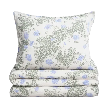 Plumbago Muslin bäddset - 140x200 cm/50x70 cm - Garbo&Friends