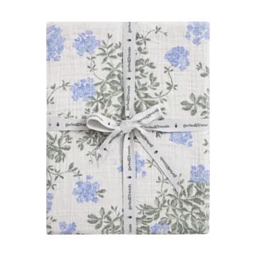 Plumbago Muslin dra-på-lakan - 60x120x20 cm - Garbo&Friends