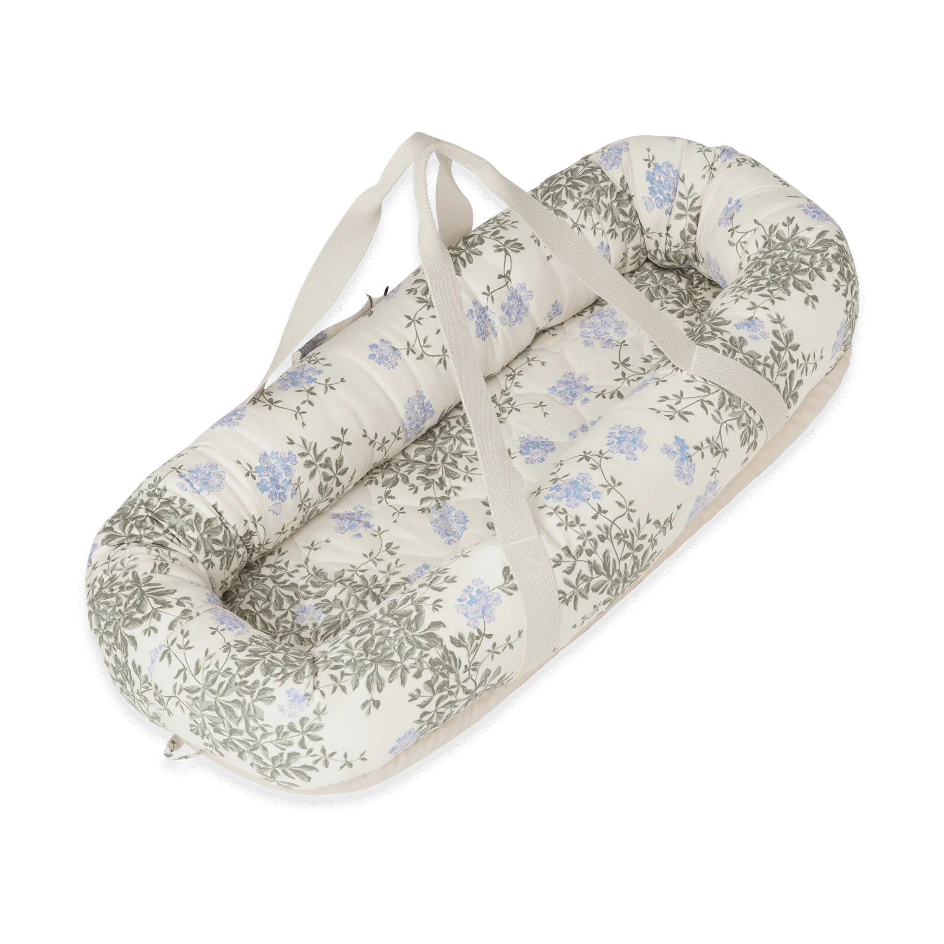 Plumbago satin quiltad babynest, 43x87x16cm Garbo&Friends