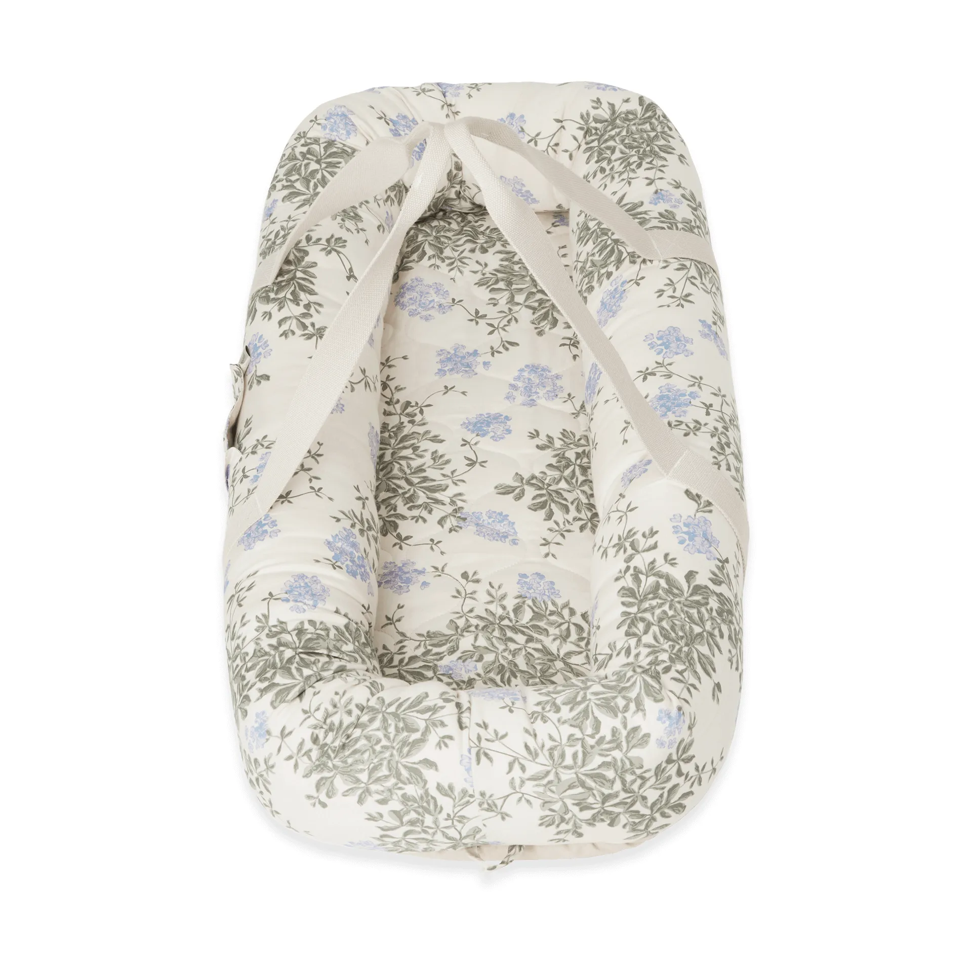 Plumbago satin quiltad babynest, 43x87x16cm Garbo&Friends