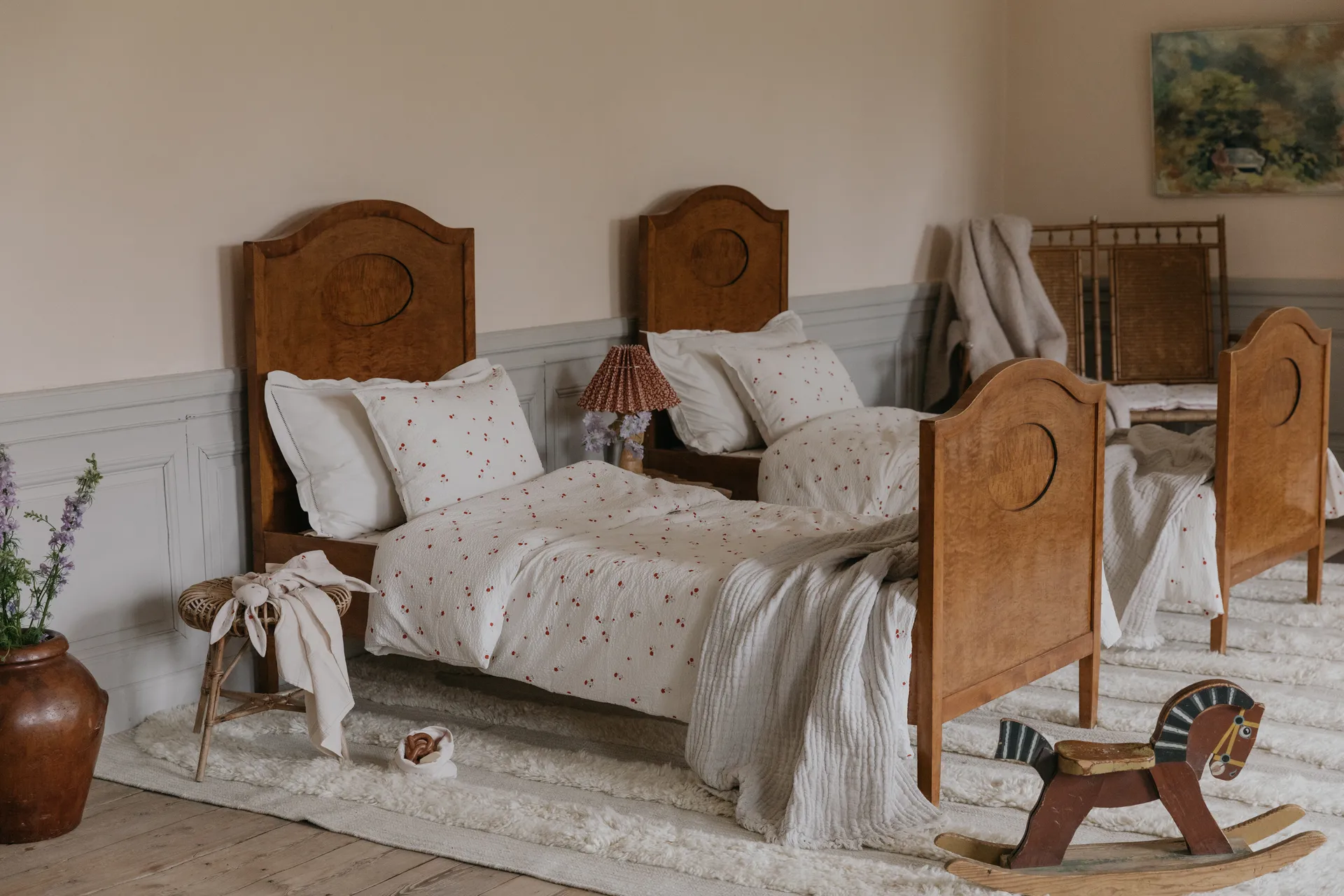 Poppy Seersucker påslakan, 150x210 cm Garbo&Friends